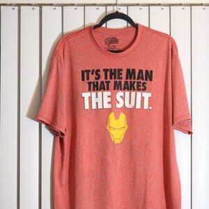 Red Marvels Avengers Assemble It's The Man That Makes the Suit Ironman XL